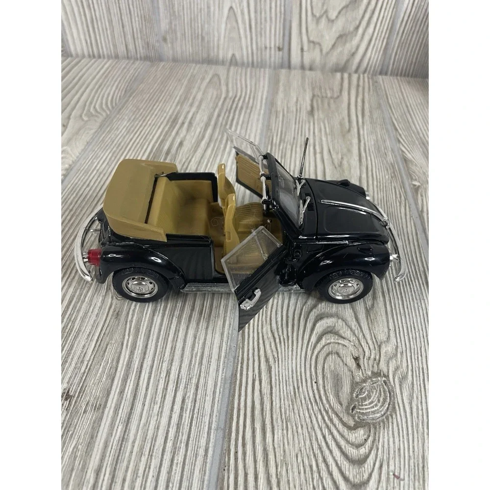 Polistil Volkswagen Cabriolet 1303 Diecast Model Car Black 1/25 Scale Vintage